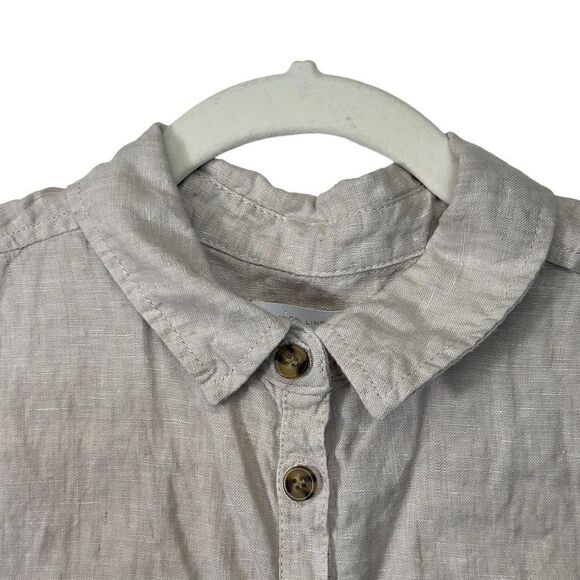 H by Halston Lightweight Linen Sleeveless Button Down Dress Size small - Picture 7 of 15